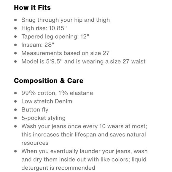 NWT LEVI’S Premium Black Wedgie Ankle Jeans - Picture 2 of 2